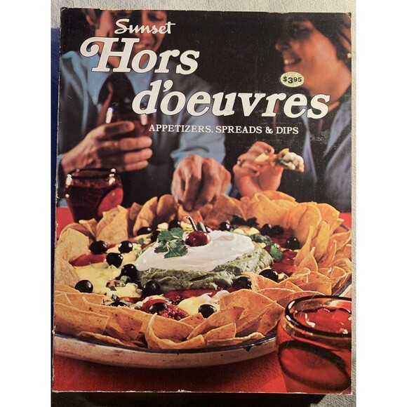 ‘82 SUNSET HORS D'OEUVRES Appetizers spreads & dips Softcover Cookbook 2nd Print - Picture 1 of 6